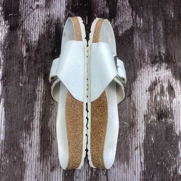 Birkenstock Madrid BIG BUCKLE flats SANDALS white 40 us 9 - Picture 5 of 7